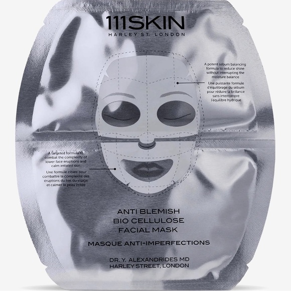 111Skin ANTI BLEMISH BIO CELLULOSE FACIAL MASK 5 MASKS - Picture 3 of 3